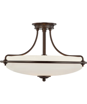 Griffin Extra Large 4-light Semi Flush Mount Palladian Bronze