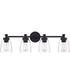 Henning 4-Light Vanity Flat Black