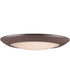 13"W Diverse Direct LED Flush Mount 3000K Non-T24 Bronze