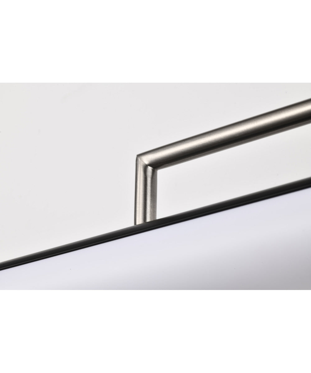 Solano  Vanity & Wall Black / Brushed Nickel