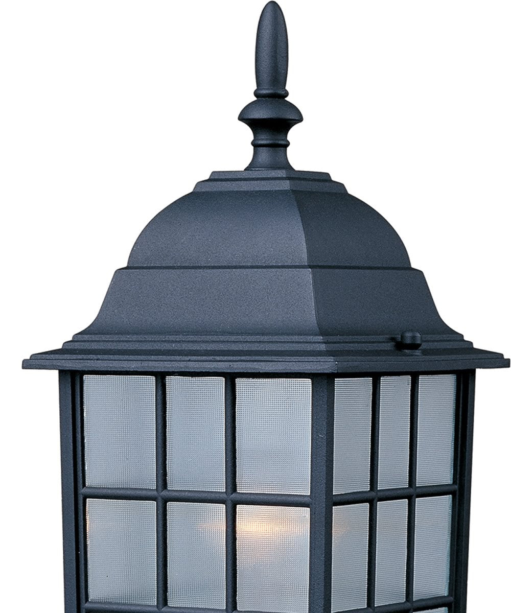 Maxim North Church 1-Light Outdoor Pole/Post Lantern Black 1052BK