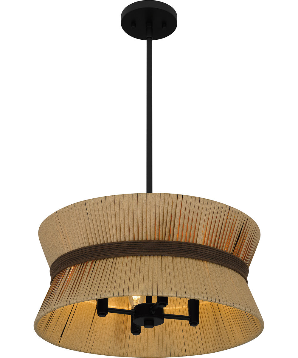 Quoizel Pendant Large 4-light Pendant Western Bronze