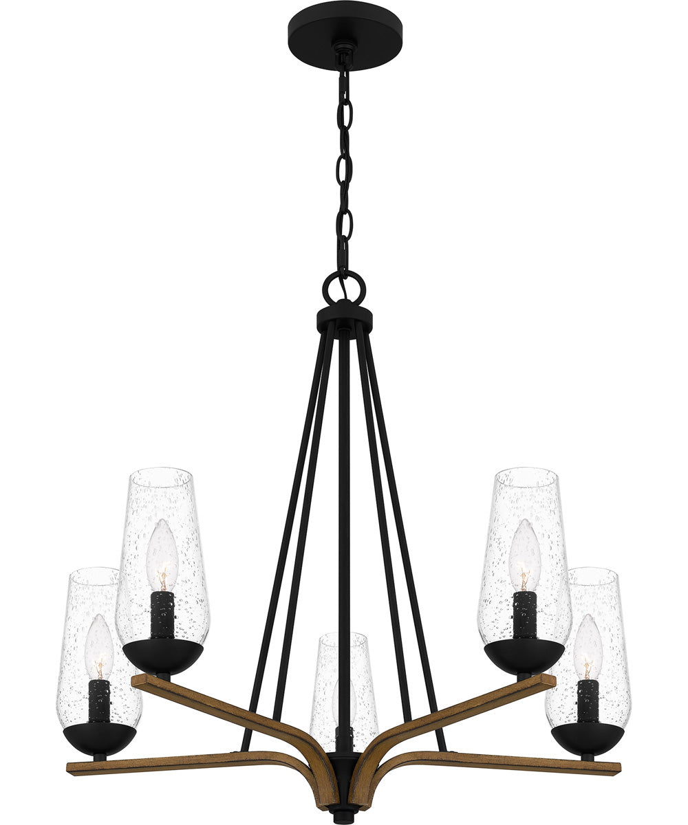 Rochester 5-light Chandelier Matte Black
