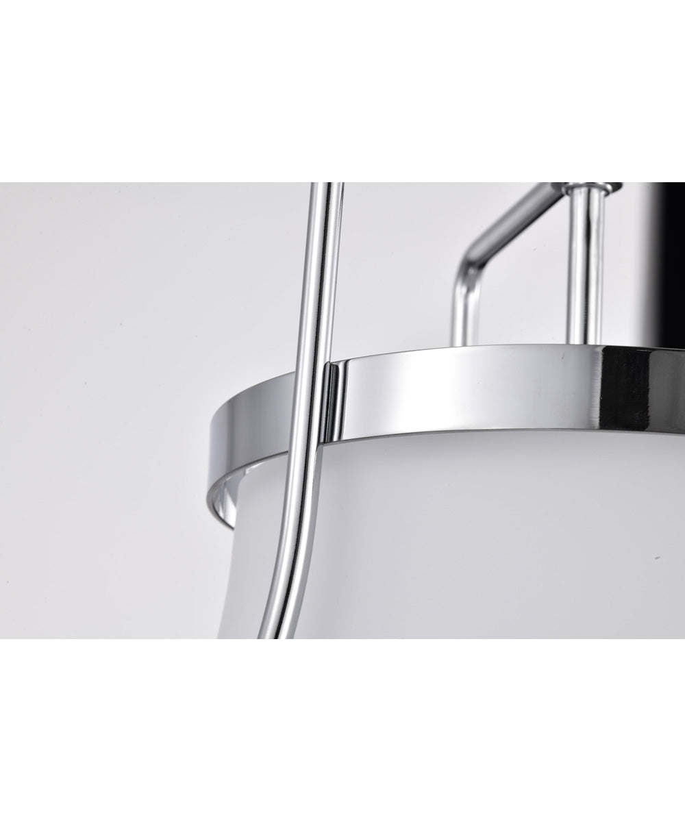 Valdora 1-Light Pendant Polished Nickel