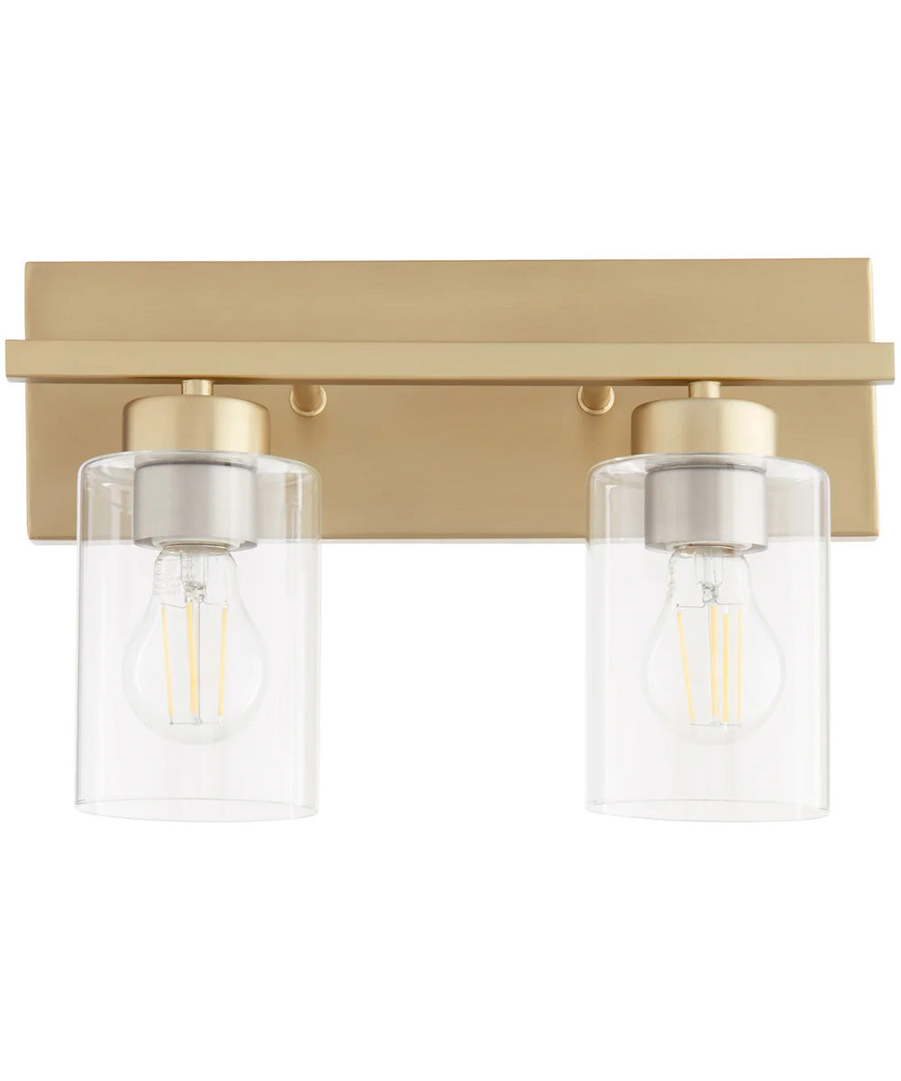 Carter 2-light Bath Vanity Light Aged Brass