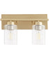 Carter 2-light Bath Vanity Light Aged Brass