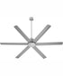 80" Titus Ceiling Fan Satin Nickel