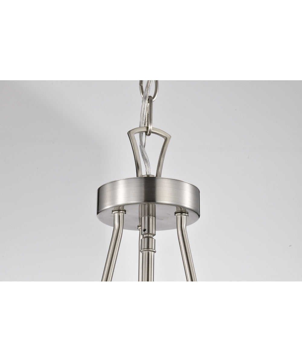 Boliver 3-Light Pendant Brushed Nickel