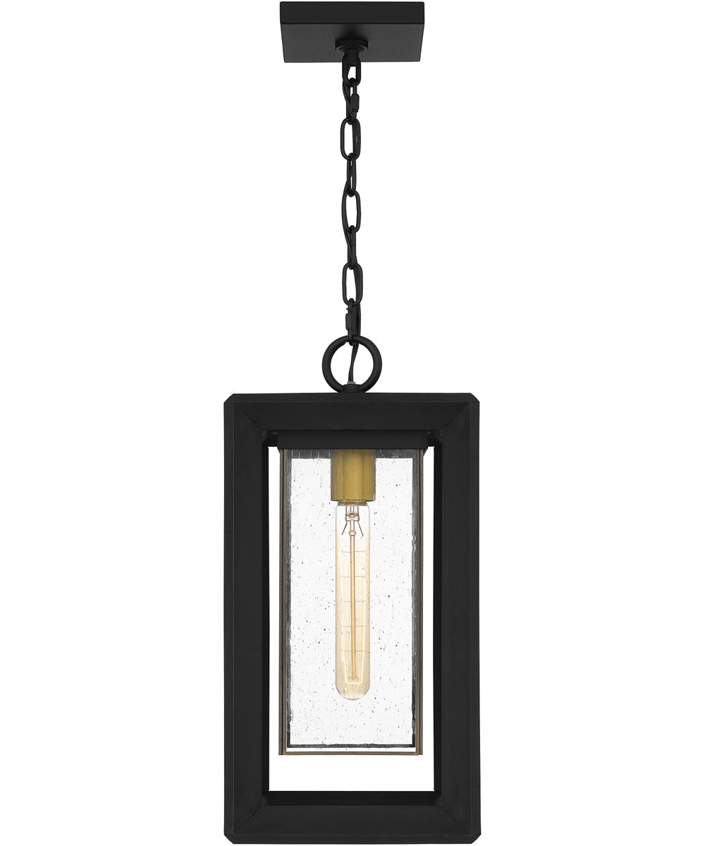 Infinger Large 1-light Outdoor Pendant Light  Coastal Armour Earth Black