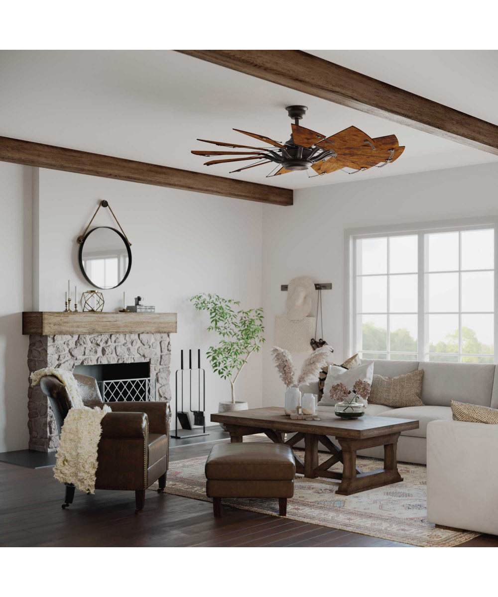 Springer 60" 12-Blade 60" Ceiling Fan Architectural Bronze