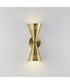 Helsinki 2-Light Wall Sconce Natural Aged Brass