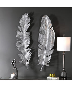 Sparrow Silver Wall Decor Set of 2