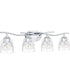 Ansley Extra Large 4-light Bath Light Polished Chrome