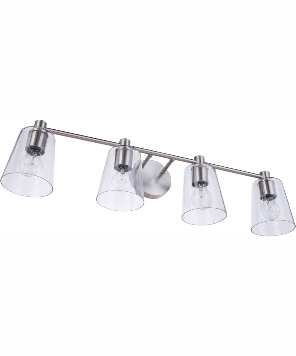 Emilio 4-Light Vanity Brushed Polished Nickel