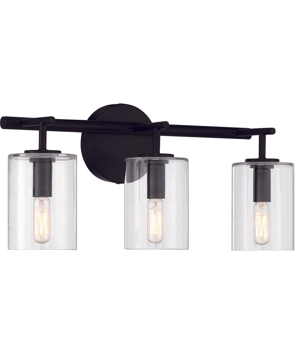 Hailie 3-Light Vanity Flat Black