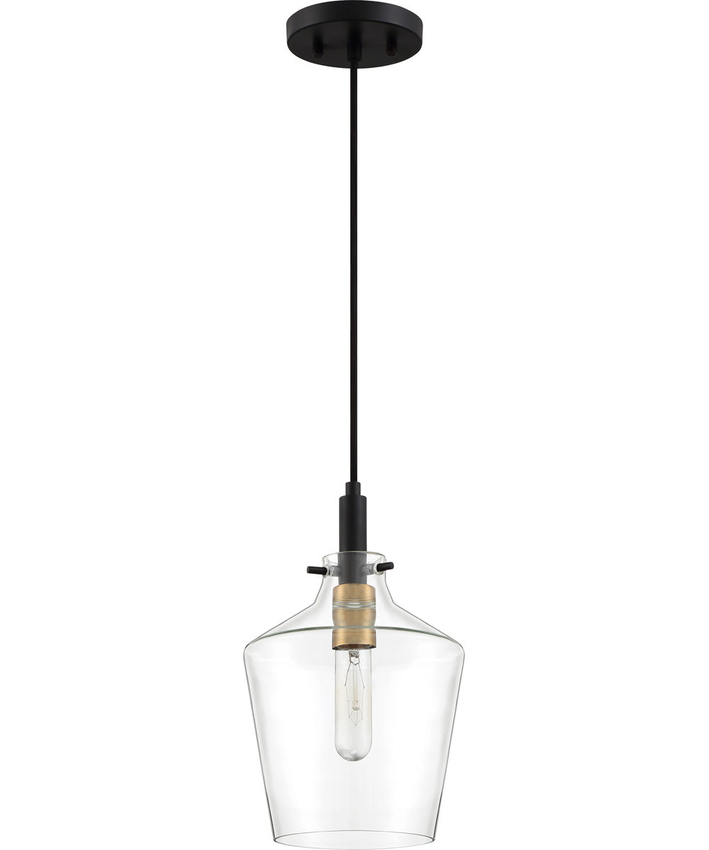 June Small 1-light Mini Pendant Earth Black