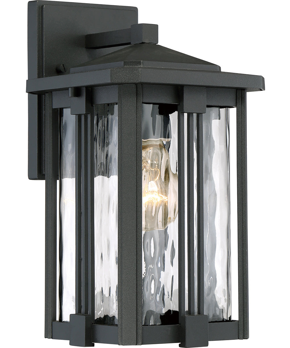 Everglade Small 1-light Outdoor Wall Light Earth Black