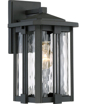 Everglade Small 1-light Outdoor Wall Light Earth Black