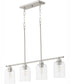 Tribute 4-light Chandelier Satin Nickel