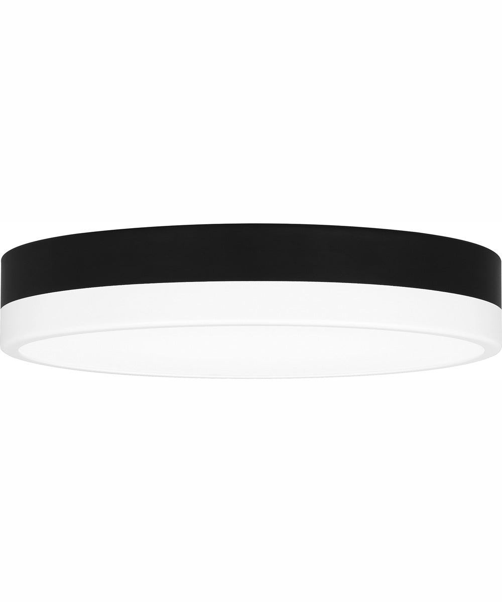 Weldin Small Flush Mount Matte Black White