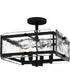 Quoizel Semi-Flush Mount Medium 4-light Semi Flush Mount Earth Black