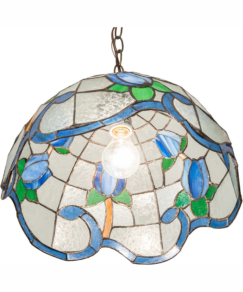 14" Wide Roseborder Pendant
