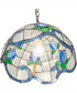 14" Wide Roseborder Pendant
