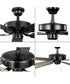 AirPro 52 in. 5-Blade Energy Efficient Rated Transitional Ceiling Fan with Light Matte Black