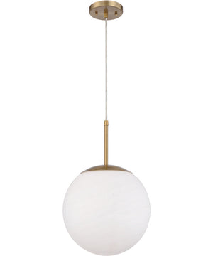 Gaze 1-Light Pendant Satin Brass