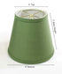 8"W x 7"H Empire Linen Edison Clip On Lamp Shade Kale Green