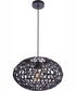 Natural Pendant 1-Light Pendant Flat Black