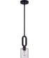 Collins 1-Light Mini Pendant Flat Black
