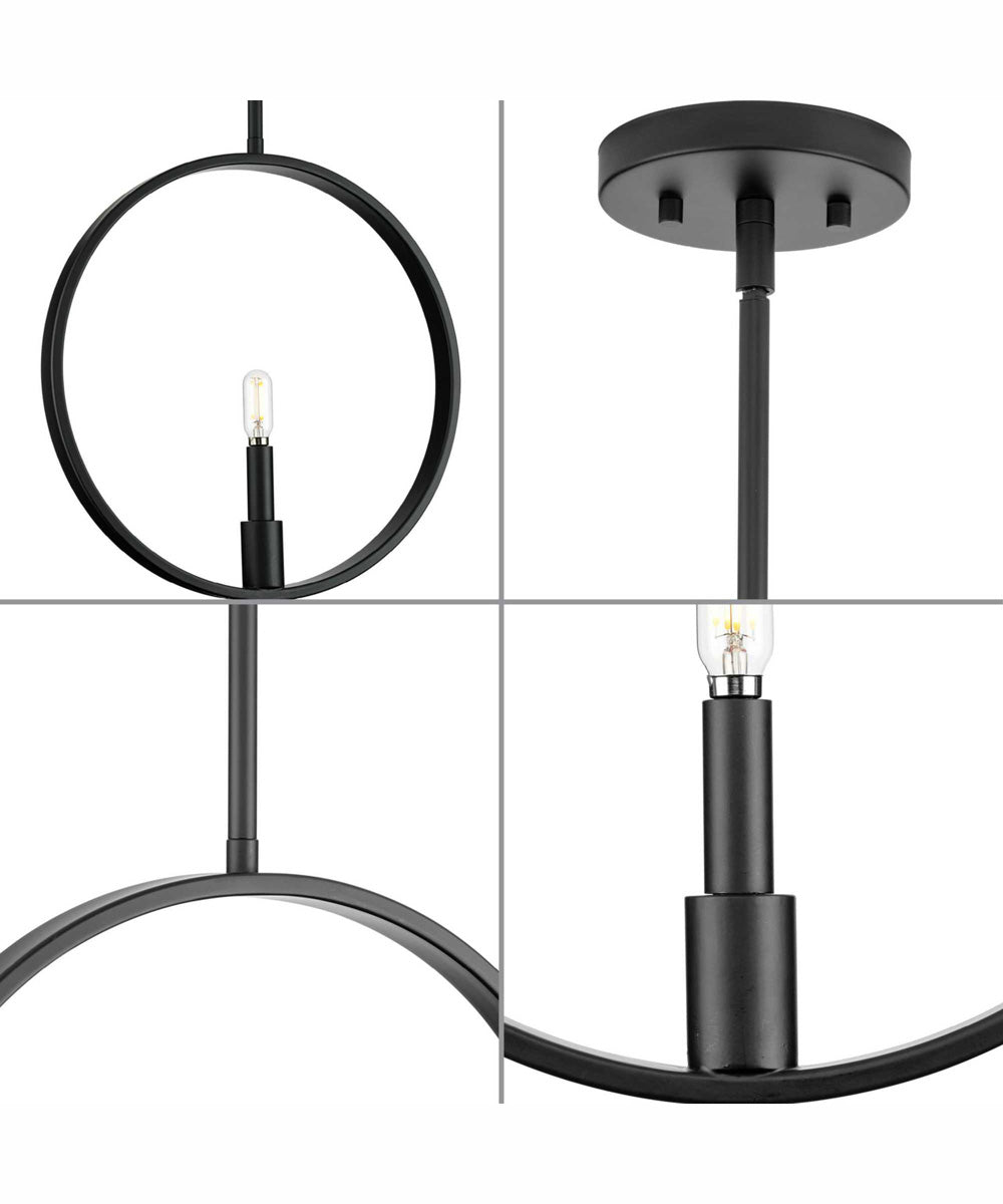 Breckenridge 1-Light Rustic Farmhouse Pendant Matte Black