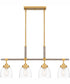 Burkett Medium 4-light Island Light Light Gold