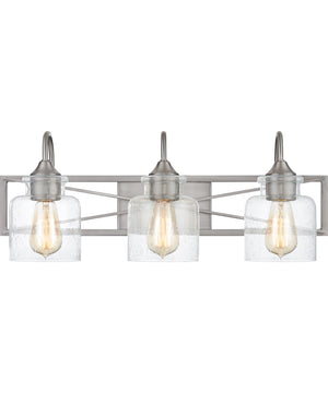 Bartley Large 3-light Bath Light Brushed Nickel