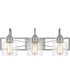 Bartley Large 3-light Bath Light Brushed Nickel