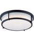 17"W Rogue LED 1-Light Flush Mount Black