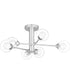 Spellbound 6-light Semi Flush Mount Polished Chrome
