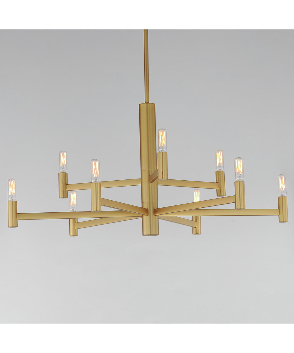 Emana 9-Light Chandelier Natural Aged Brass