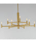 Emana 9-Light Chandelier Natural Aged Brass