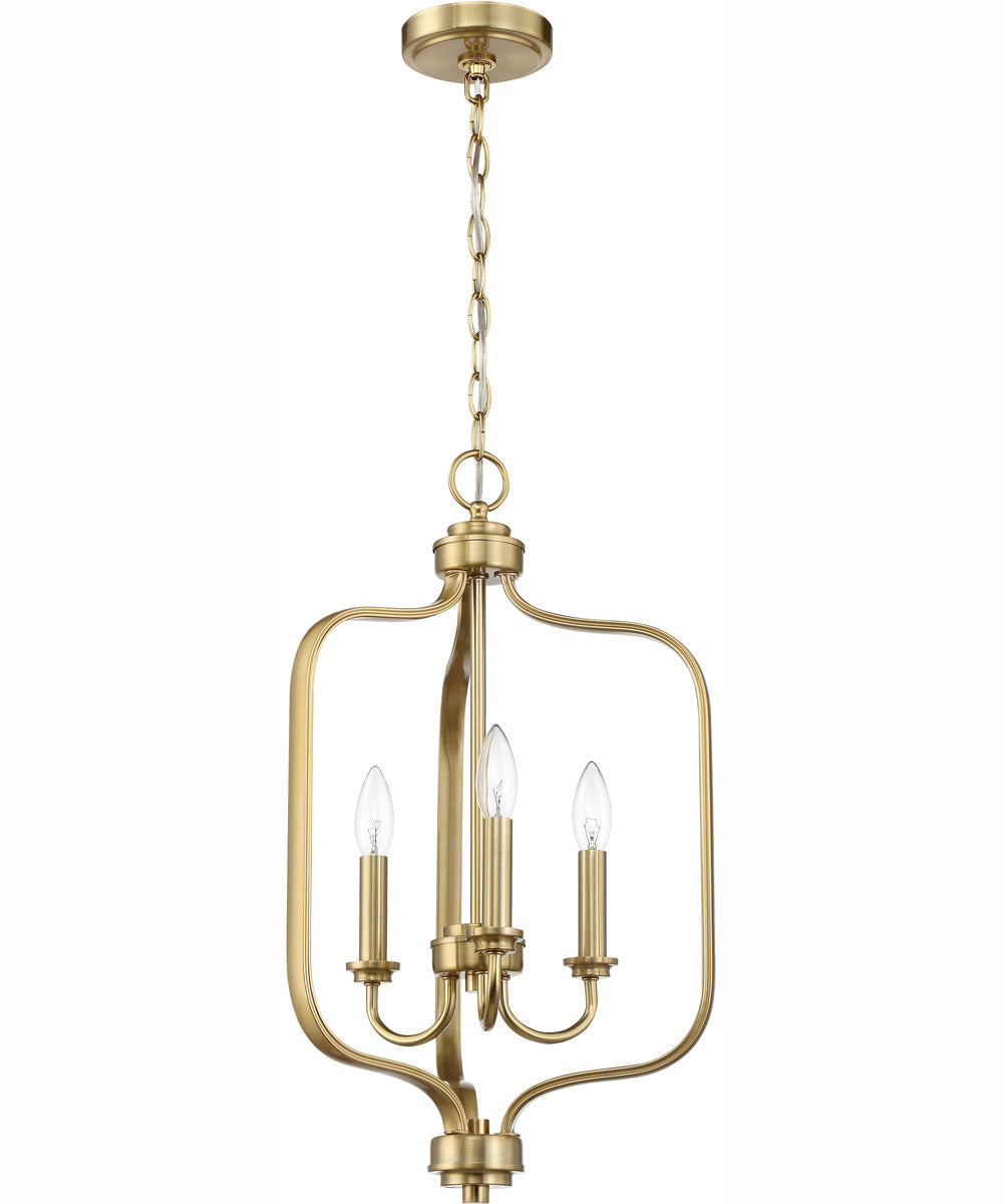 Bolden 3-Light Foyer Satin Brass