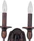 Maxim Towne 2-Light Wall Sconce Oil Rubbed Bronze 11032OI