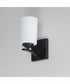 Deven 1-Light Wall Sconce Black