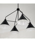 Alden 4-Light Chandelier Matte Black