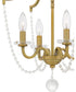 Sunday Medium 4-light Semi Flush Mount Aged Brass