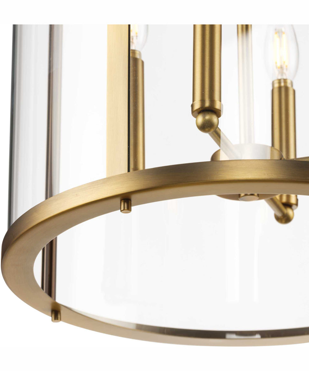 Gilliam 4-Light New Traditional Hall & Foyer Vintage Brass