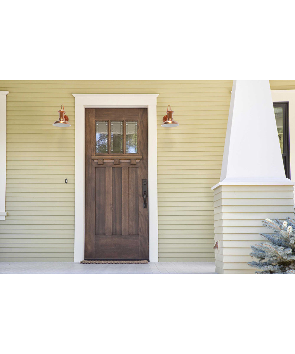 Brookside 1-Light Small Wall Lantern Copper