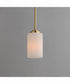 Deven 1-Light Mini Pendant Satin Brass