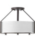 Ratio 3-Light 16" Semi-Flush Mount Antique Bronze