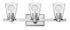 23"W Avon 3-Light Bath Three Light in Chrome with Clear